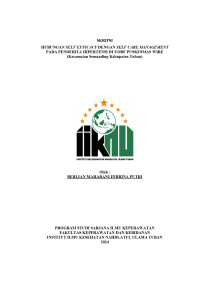 Image of Hubungan Self Efficacy Dengan Self Care Management Pada Penderita Hipertensi Di UOBF Puskesmas Wire (Kecamatan Semanding Kabupaten Tuban)
