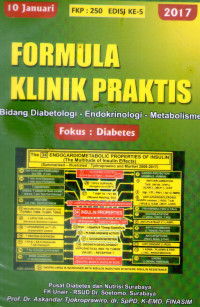 Image of Formula Klinik Praktis Di Bidang Diabetologi - Endokrinologi - Metabolisme (Fokus : Diabetes Mellitus)