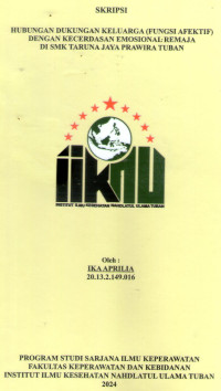 Image of Hubungan Dukungan Keluarga (Fungsi Afektif) Dengan Kecerdasan Emosional Remaja Di SMK Taruna Jaya Prawira Tuban