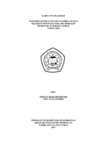 Image of Faktor-faktor yang melatarbelakangi kejadian postdate pada ibu bersalin di RSUD Dr. R. Koesma Tuban tahun 2016